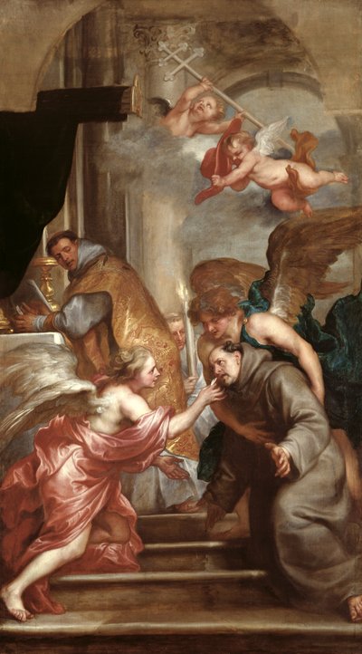 La Communion de Saint Bonaventure (1221-74) - Anthony van Dyck